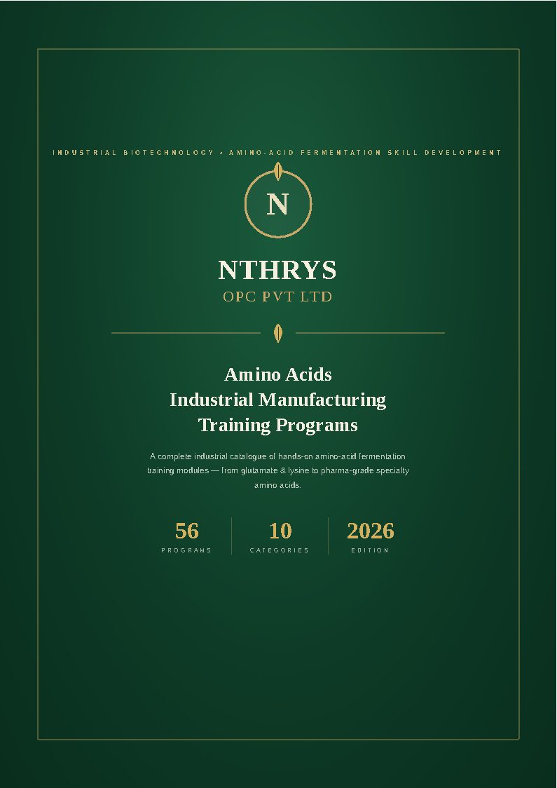 Amino Acids Industrial Manufacturing Training Programs