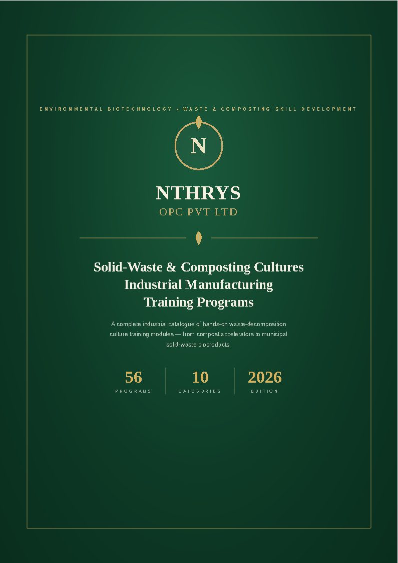Solid-Waste and Composting Cultures Industrial Manufacturing Training Programs