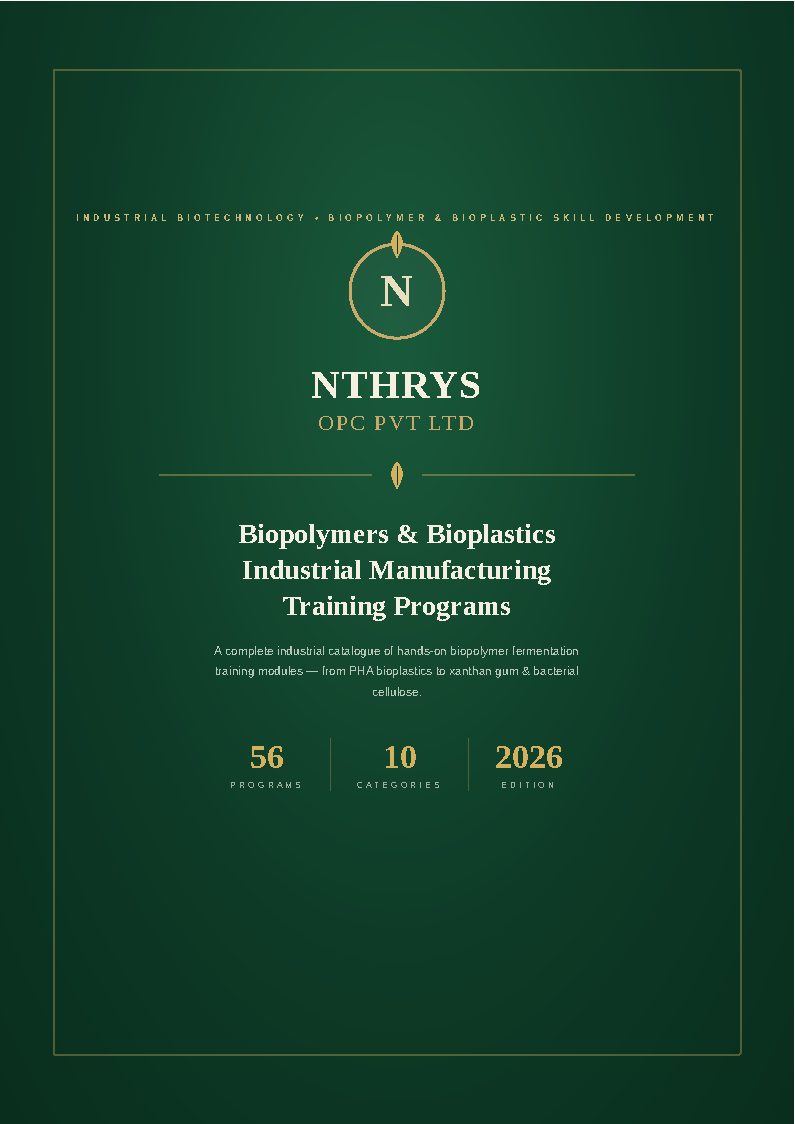 Biopolymers and Bioplastics Industrial Manufacturing Training Programs