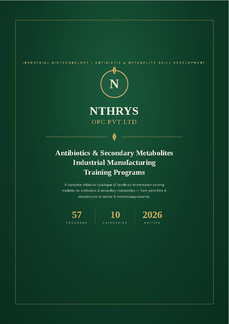 Antibiotics and Secondary Metabolites Industrial Manufacturing Training Programs