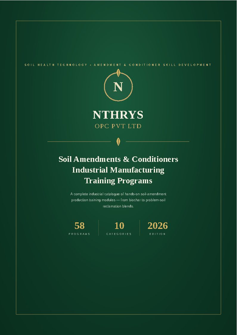 Soil Amendments and Conditioners Industrial Manufacturing Training Programs