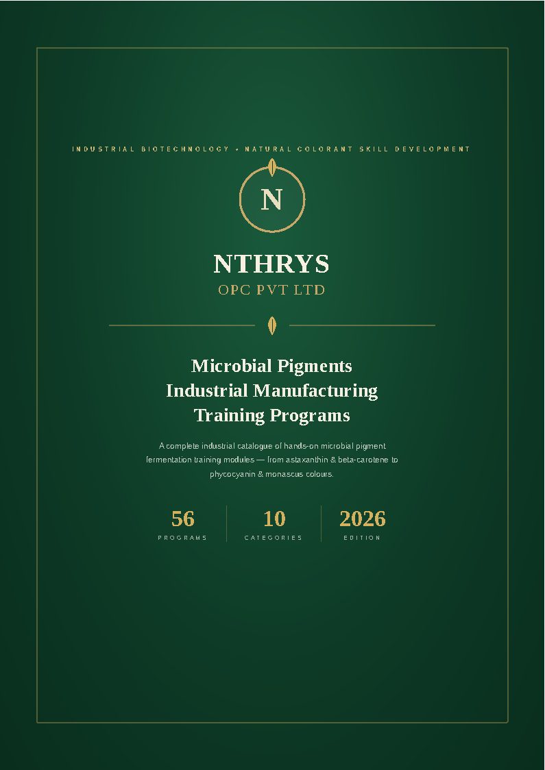 Microbial Pigments Industrial Manufacturing Training Programs
