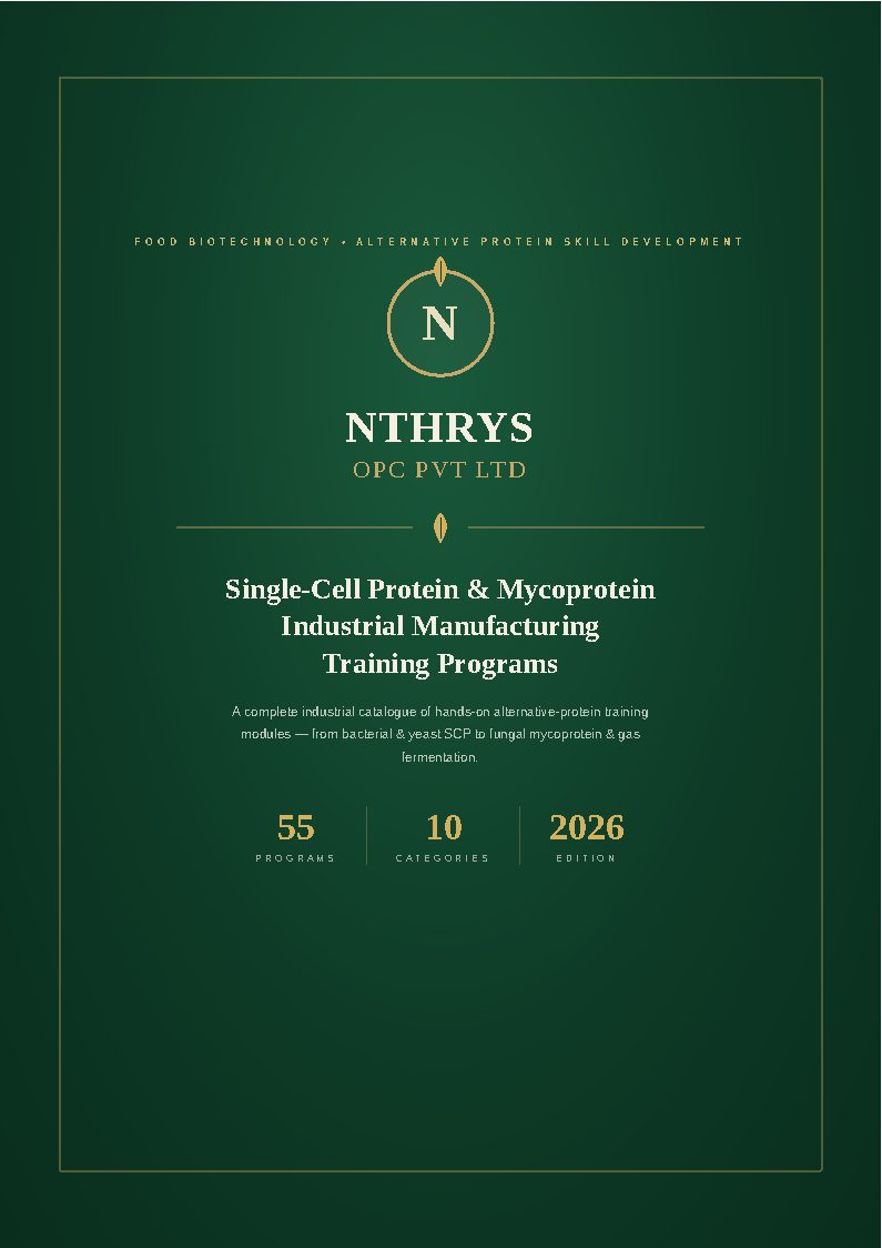 Single-Cell Protein and Mycoprotein Industrial Manufacturing Training Programs