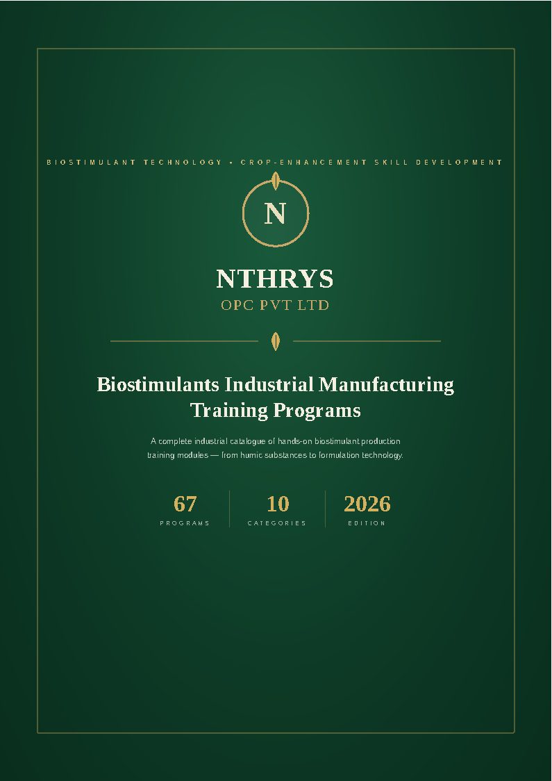 Biostimulants Industrial Manufacturing Training Programs