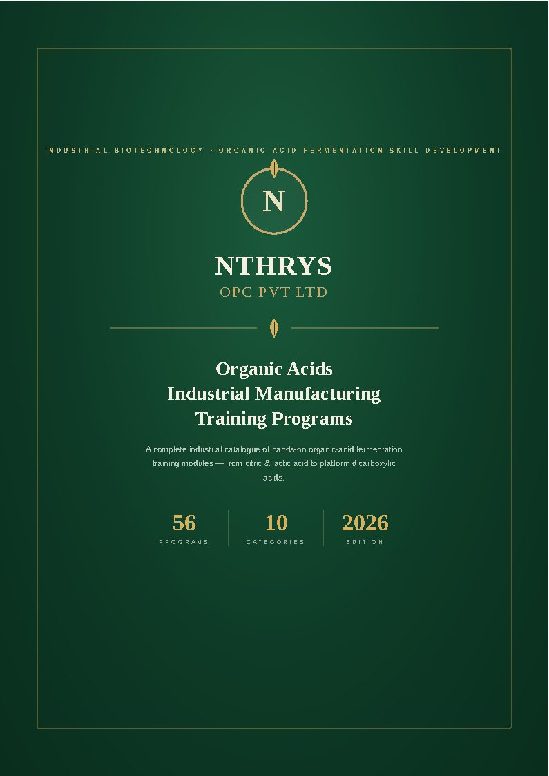 Organic Acids Industrial Manufacturing Training Programs