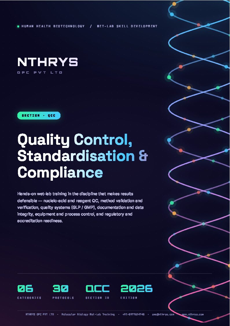 Quality Control Standardisation and Compliance